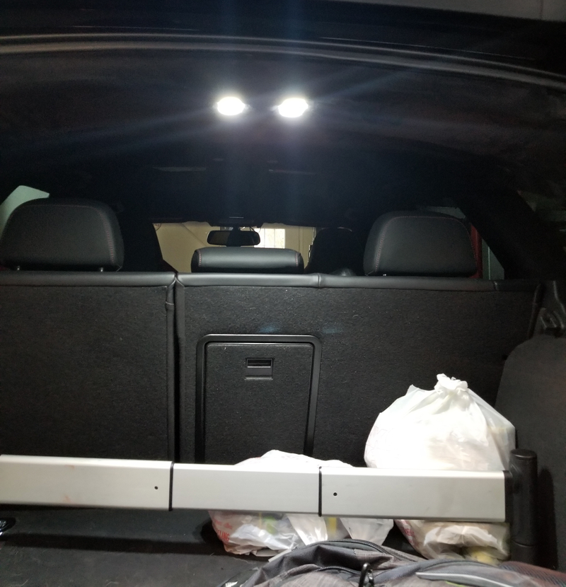 New LEDs over the rear cargo area.